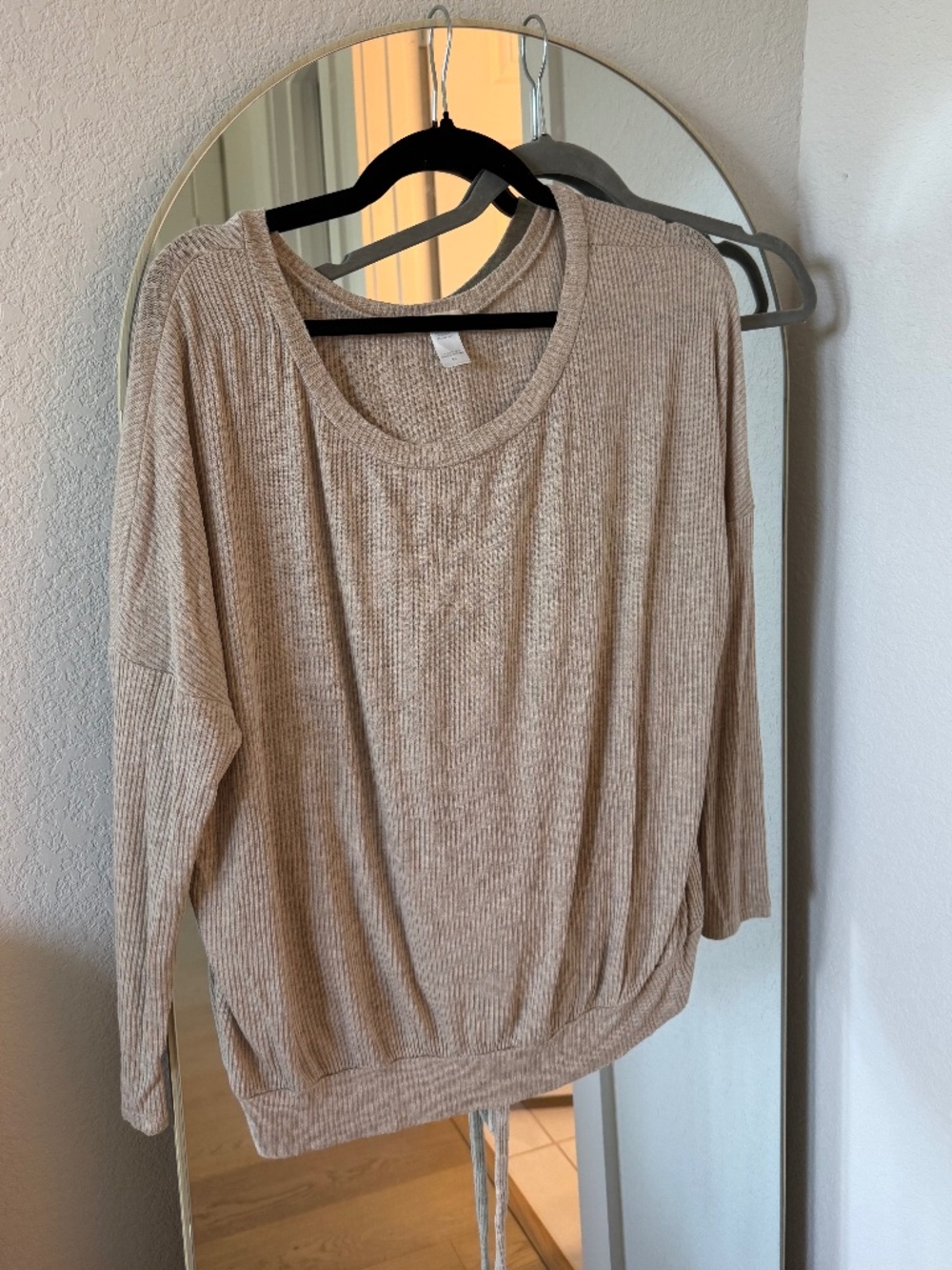 Eberjey Ribbed Lounge Set Oatmeal Size Small